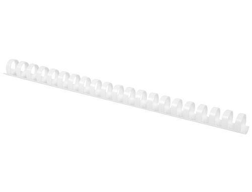 Espiral q-connect redonda 18 mm plastico branco capacidade 160 folhas caixa de 50 unidades , Q-connect , 63442 , 5705831321151
